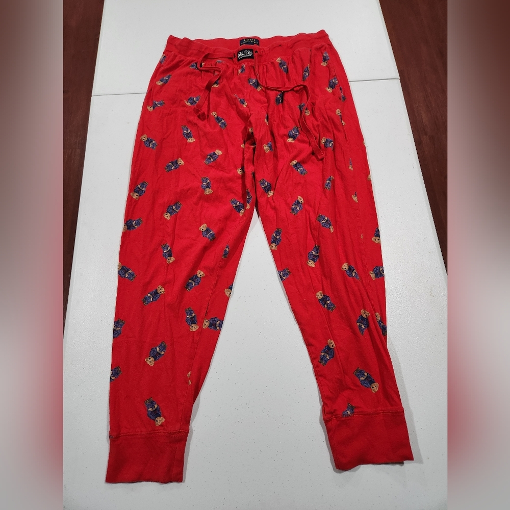 Polo Ralph Lauren Red Sleepwear Bear Pants